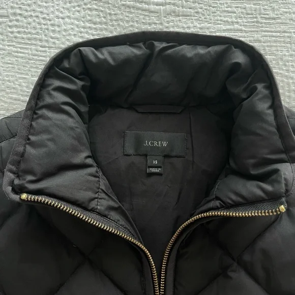 Black Quilted J. Crew Vest - Picture 5 of 6